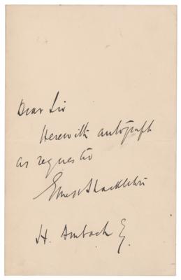 Lot #218 Ernest Shackleton Autograph Letter Signed