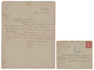 Lot #78 Grover Cleveland Autograph Letter Signed - Image 1