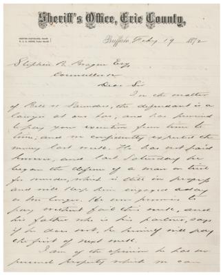 Lot #77 Grover Cleveland Autograph Letter Signed - Image 2