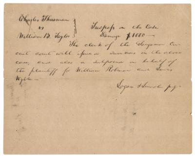 Lot #26 Abraham Lincoln Autograph Document Signed