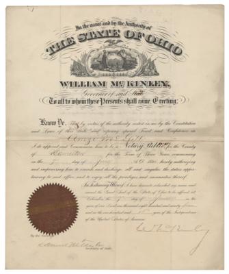 Lot #120 William McKinley Document Signed as President - Image 1