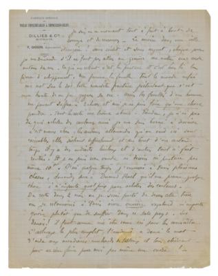 Lot #478 Paul Gauguin Autograph Letter Signed - Image 3