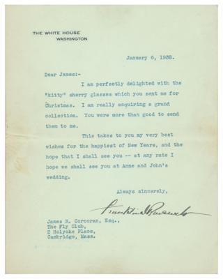 Lot #143 Franklin D. Roosevelt Typed Letter Signed as President