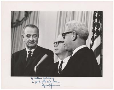 Lot #101 Lyndon B. Johnson Signed Photograph to Arthur Goldberg - Image 1
