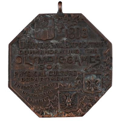 Lot #1011 St. Louis 1904 Olympics Official's Participation Medal/Badge - Image 4