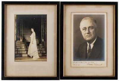 Lot #40 Franklin and Eleanor Roosevelt Signed Photographs - Image 1