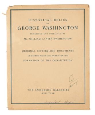 Lot #166 George Washington Bronze Relief Plaque - Image 2