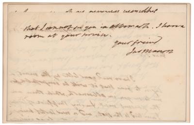 Lot #8 James Monroe Autograph Letter Signed