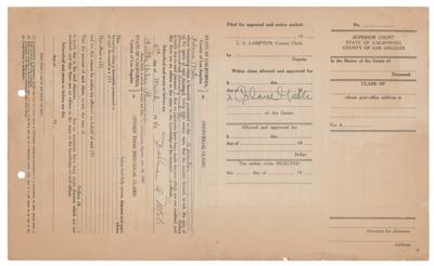 Lot #792 Clark Gable Document Signed