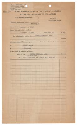 Lot #792 Clark Gable Document Signed - Image 2