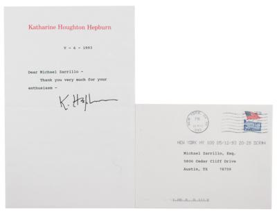 Lot #807 Katharine Hepburn (2) Signed Items - Image 3