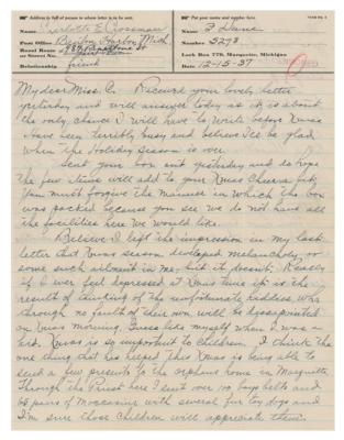 Lot #222 Fred Burke Autograph Letter Signed