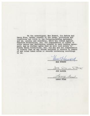 Lot #770 Three Stooges Document Signed - Image 5