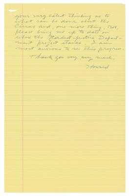 Lot #185 Howard Hughes Autograph Letter Signed - Image 3