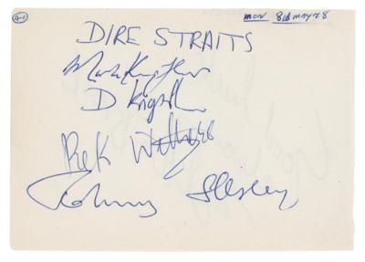 Lot #676 Dire Straits Signatures