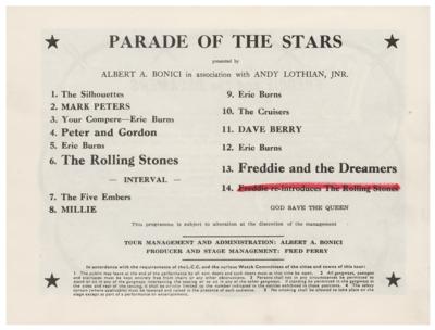 Lot #716 Rolling Stones 1964 Star Parade Program and Ticket Stub - Image 3