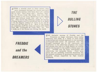 Lot #716 Rolling Stones 1964 Star Parade Program and Ticket Stub - Image 6