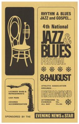 Lot #717 Rolling Stones 1964 Jazz and Blues Festival Handbill - Image 2