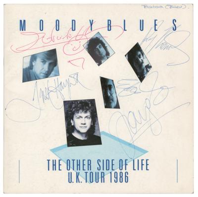 Lot #696 The Moody Blues Signed 1986 Program - Image 1