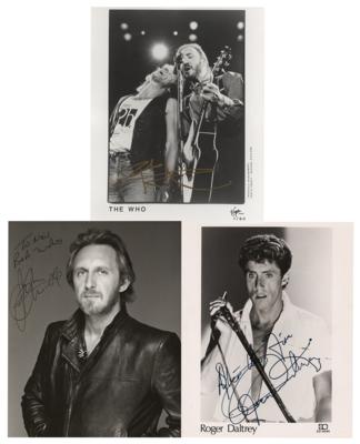 Lot #739 The Who Lot of (3) Signed Photographs