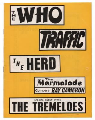 Lot #740 The Who and Traffic 1967 Sheffield Program - Image 1