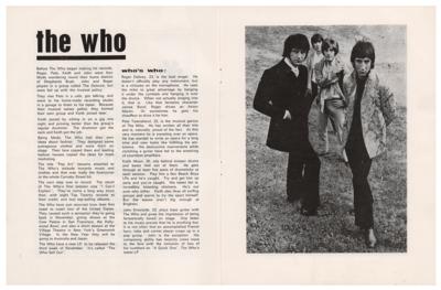 Lot #740 The Who and Traffic 1967 Sheffield Program - Image 2