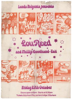 Lot #715 Lou Reed 1967 Leeds Poster