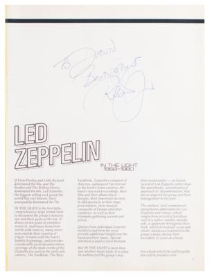 Lot #690 Led Zeppelin: Robert Plant