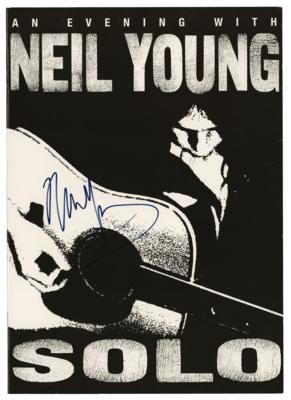 Lot #744 Neil Young Signed Program