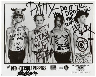 Lot #713 Red Hot Chili Peppers Signed Photograph - Image 1