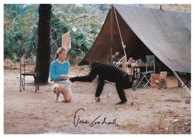 Lot #272 Jane Goodall Signed Photograph