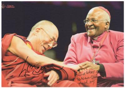 Lot #248 Dalai Lama and Desmond Tutu Signed Photograph