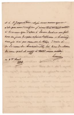 Lot #206 Marie Louise of Parma Autograph Letter Signed - Image 2