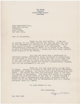 Lot #575 Eugene O'Neill Typed Letter Signed - Image 1