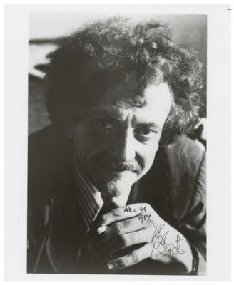 Lot #587 Kurt Vonnegut Signed Photograph