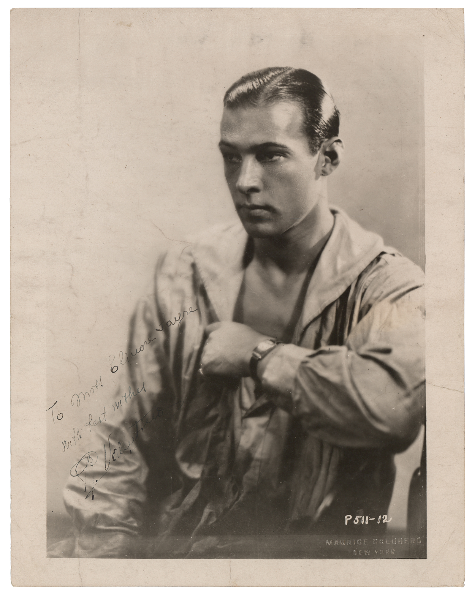 Lot #771 Rudolph Valentino Signed Photograph