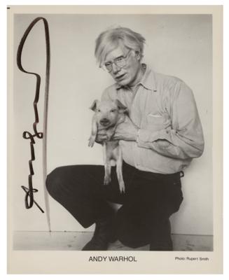 Lot #503 Andy Warhol Signed Photograph