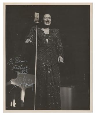 Lot #594 Billie Holiday Signed Photograph