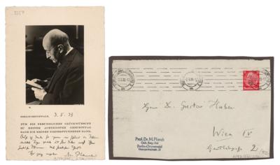 Lot #199 Max Planck Signed Photograph