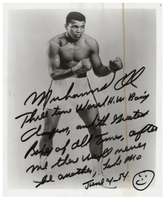 Lot #904 Muhammad Ali Signed Photograph
