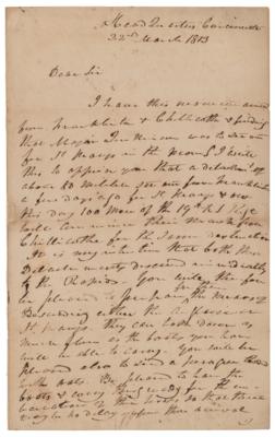 Lot #17 William Henry Harrison Autograph Letter Signed - Image 1