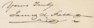 Lot #19 James K. Polk Autograph Letter Signed as President - Image 2