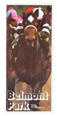Lot #871 Horse Racing: 1975 Great Match Race Program Signed by the Jockeys of Ruffian and Foolish Pleasure - Image 2