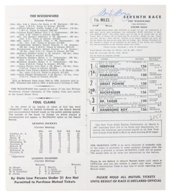 Lot #870 Horse Racing: 1967 Woodward Stakes Program Signed by Braulio Baeza - Image 1
