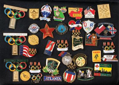 Lot #1036 Atlanta 1996 Summer Olympics Collection of Nearly (600) NOC Pins - Image 2