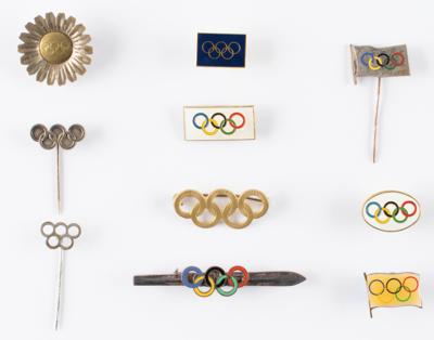 Lot #1039 Olympics Lot of (10) 'Rings Logo' Pins