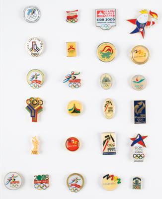 Lot #1040 Summer and Winter Olympics Collection of (27) Bid Pins - Image 1