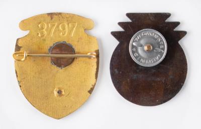 Lot #1014 Paris and Amsterdam 1924 and 1928 Summer Olympics (2) Competitor Badges - Image 2