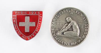 Lot #1013 Paris 1924 Summer Olympics (2) Swiss NOC