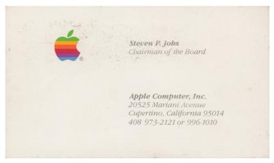 Lot #7007 Steve Jobs Apple Business Card